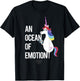 Disney Pixar Inside Out Unicorn An Ocean Of Emotion Logo T-Shirt - T-Shirt | Black