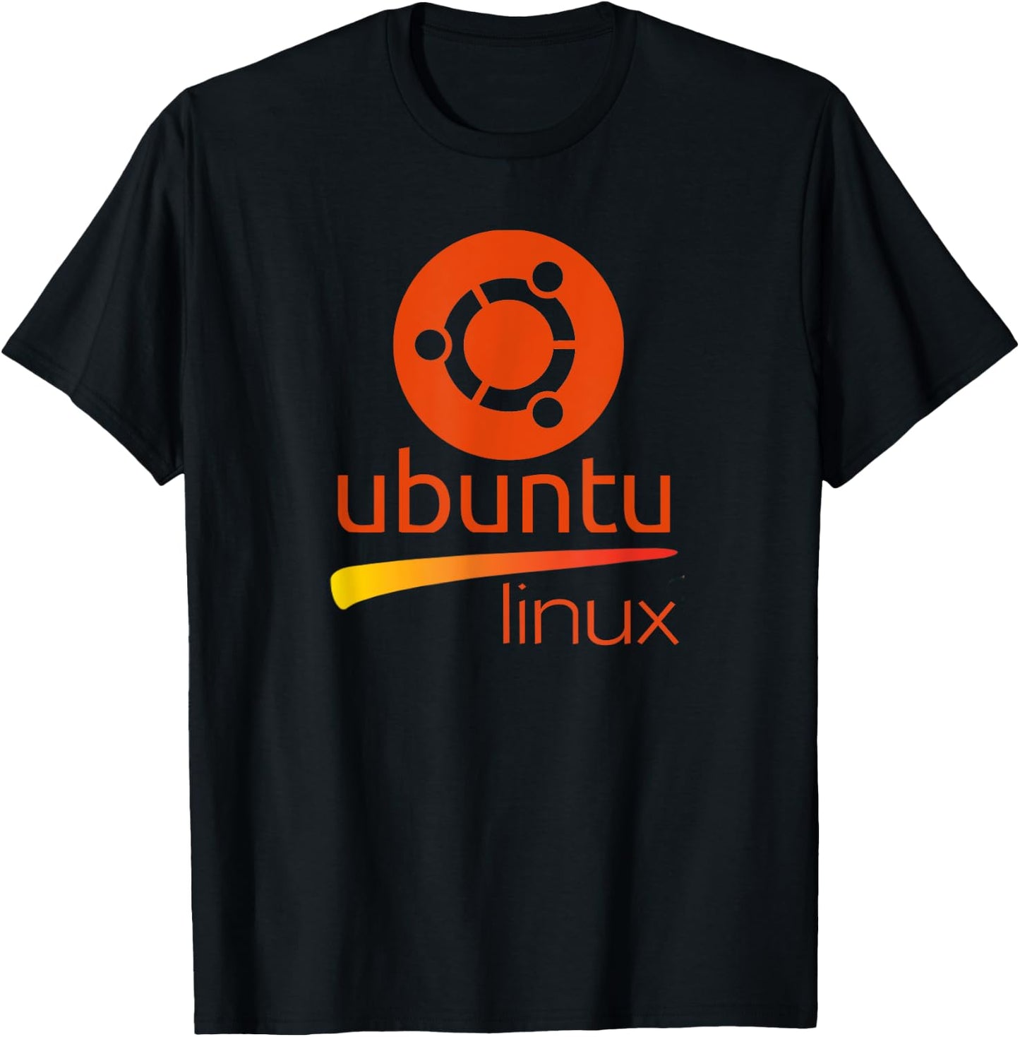 Ubuntu Linux lover with tagline and Logo Open Source Os T-Shirt - T-Shirt | Black