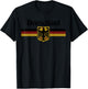 DEUTSCHLAND German Flag Eagle Coat of Arms Banner Vintage T-Shirt - T-Shirt | Black