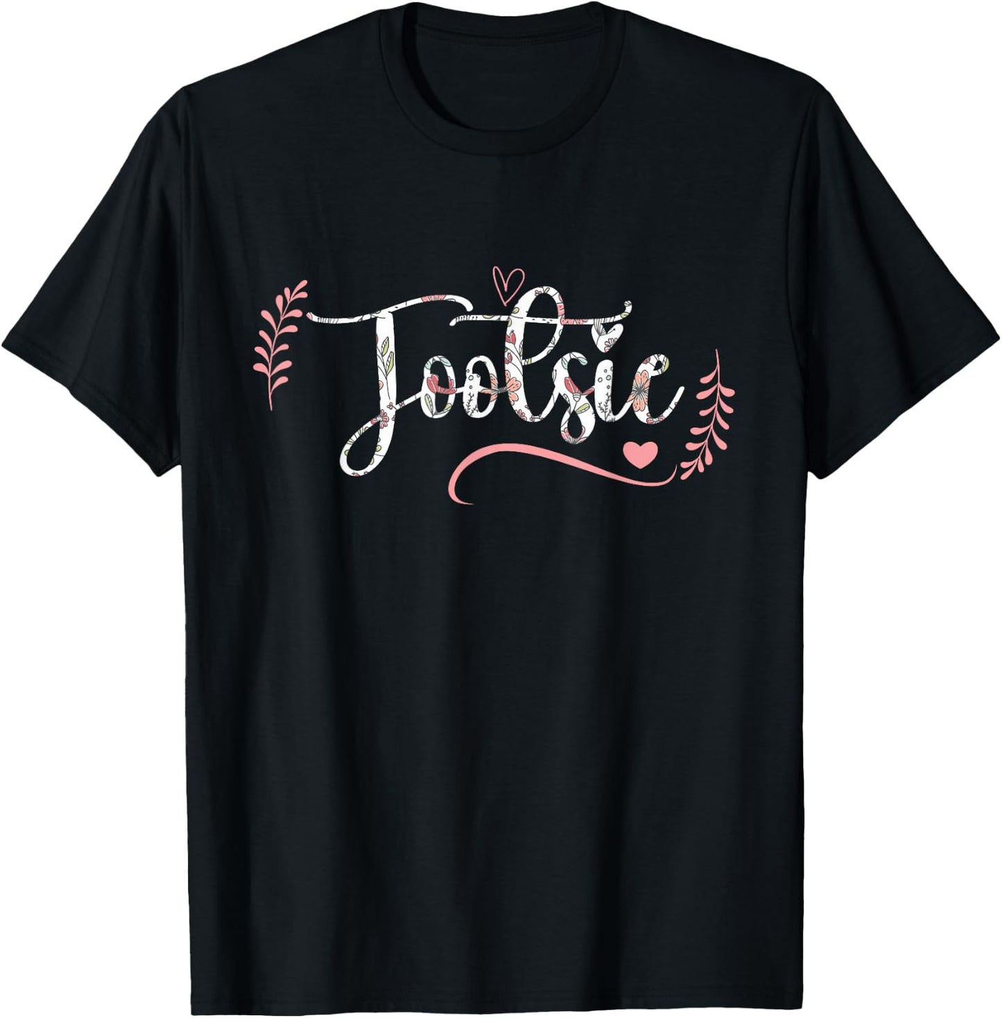 Tootsie Floral Grandma Christmas Mother's Day Grandparents T-Shirt - T-Shirt | Black