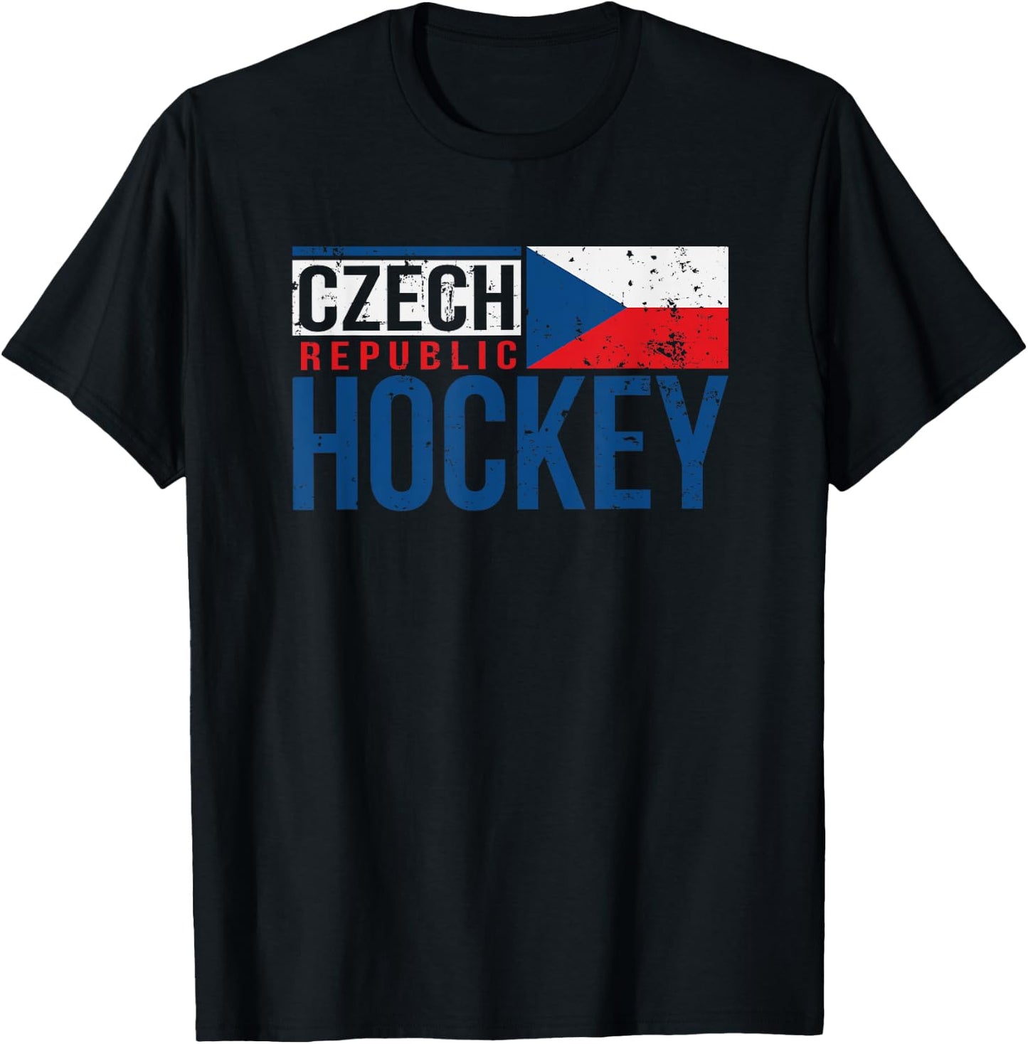 Czech Republic Czechia Hockey International Ice Supporter T-Shirt - T-Shirt | Black