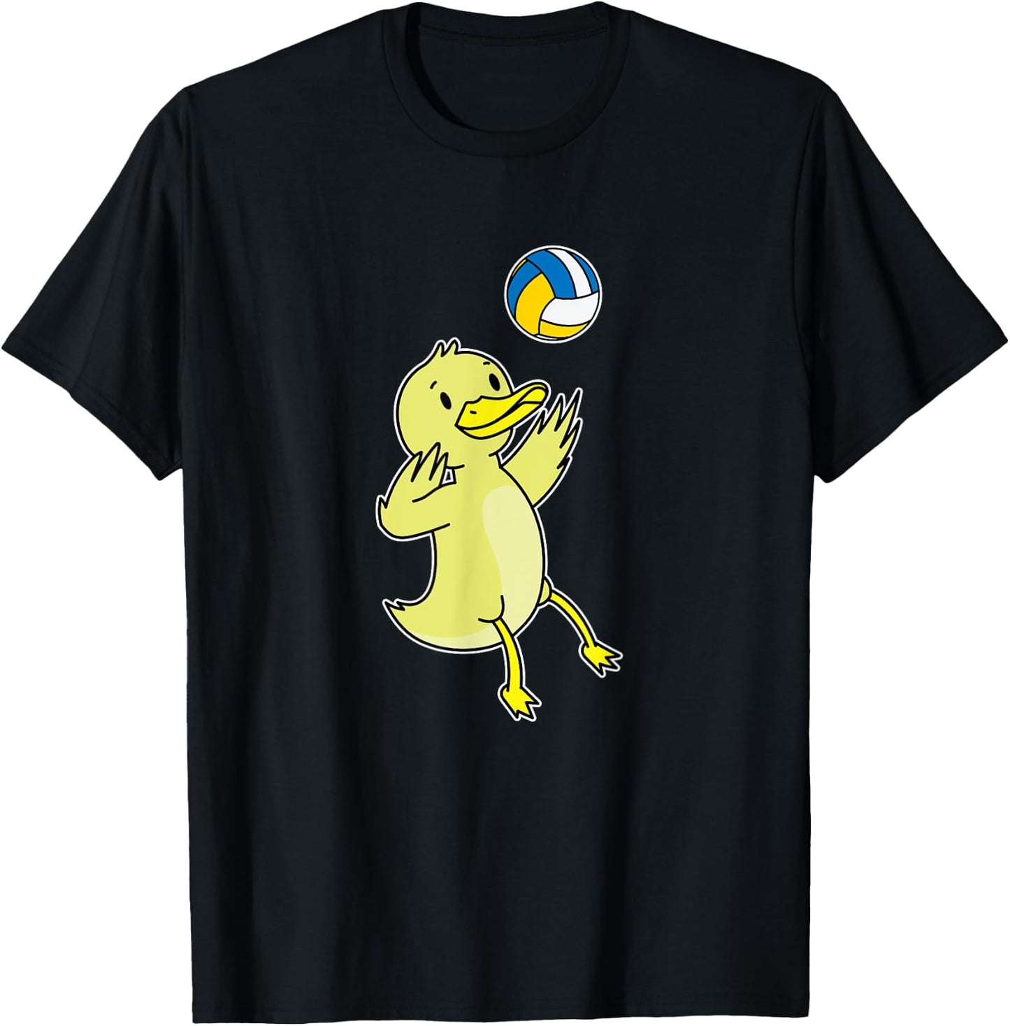Duck plays Volleyball T-Shirt - T-Shirt | Black
