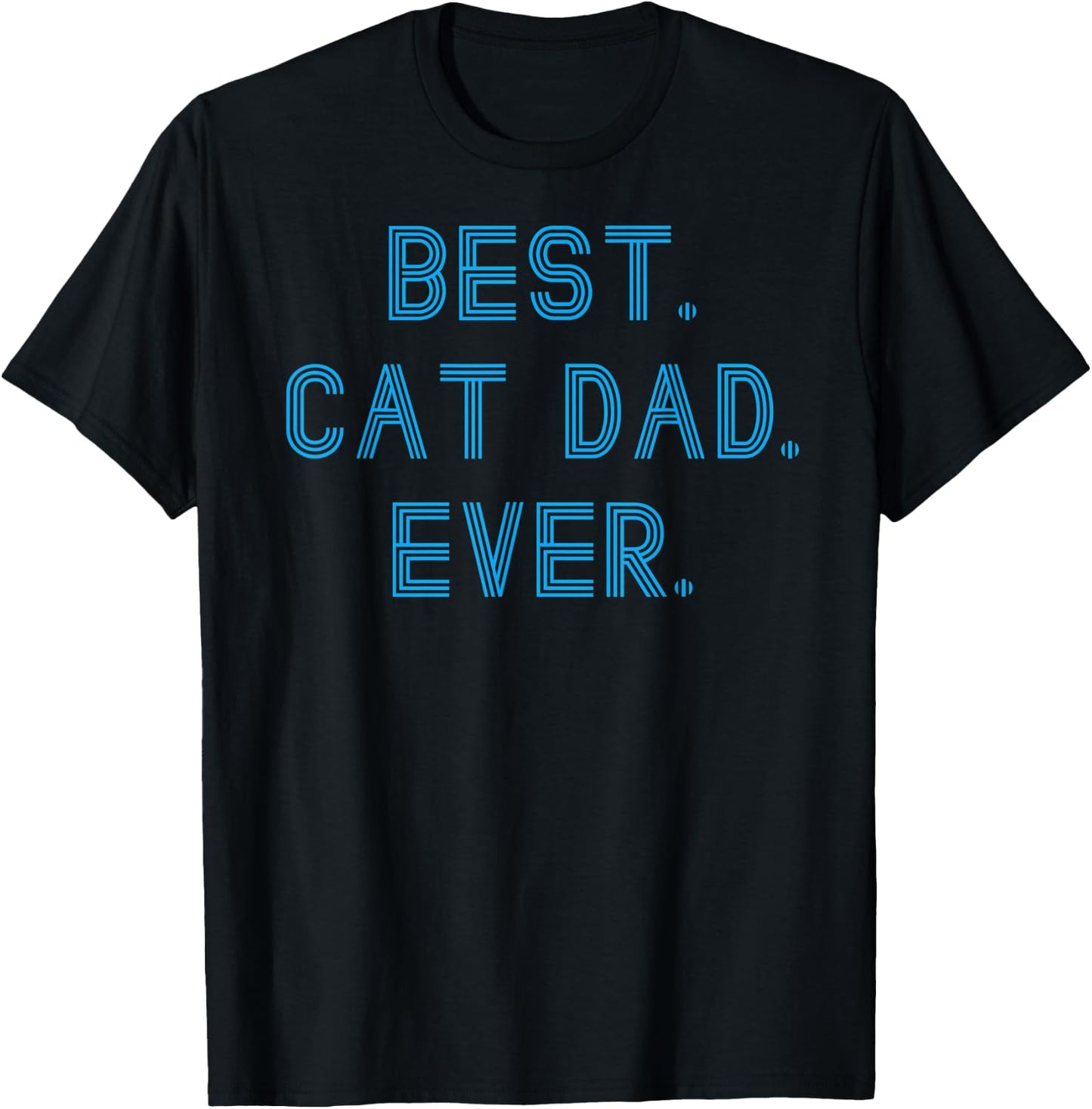 Men's Cat Dad Gift T-Shirt - T-Shirt | Black