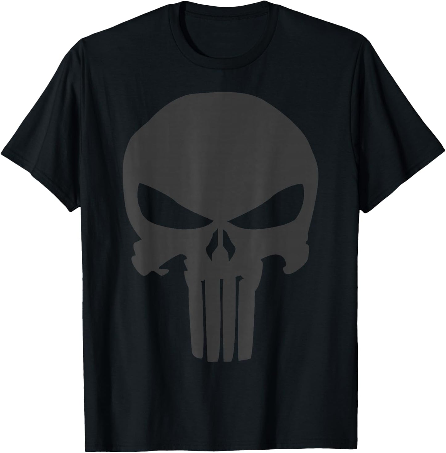 Marvel The Punisher Skull Blacked Out Logo Graphic T-Shirt - T-Shirt | Black
