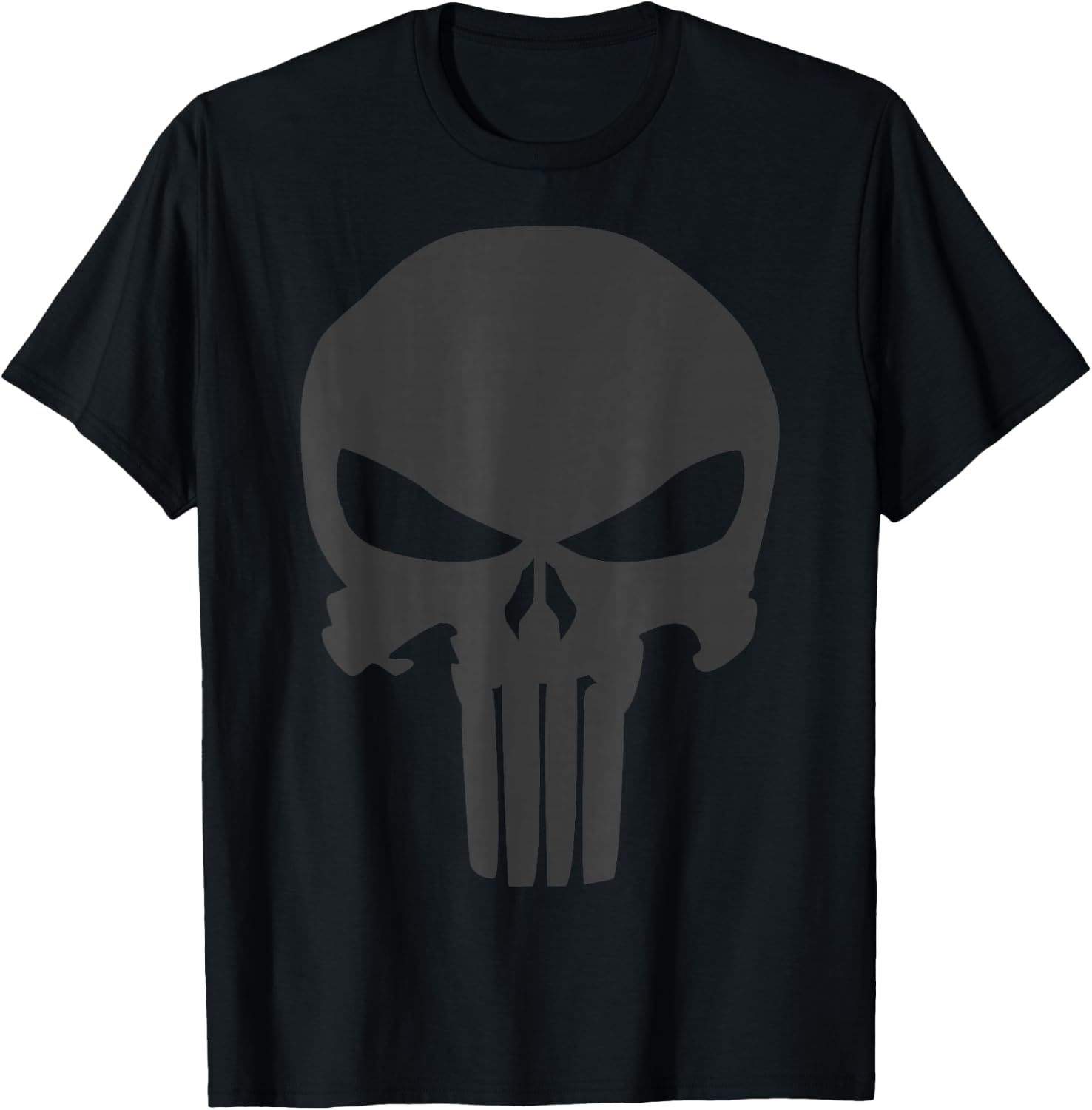 Marvel The Punisher Skull Blacked Out Logo Graphic T-Shirt - T-Shirt | Black