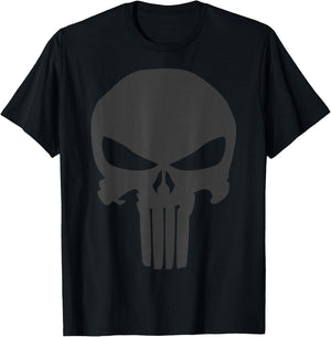 Marvel The Punisher Skull Blacked Out Logo Graphic T-Shirt - T-Shirt | Black