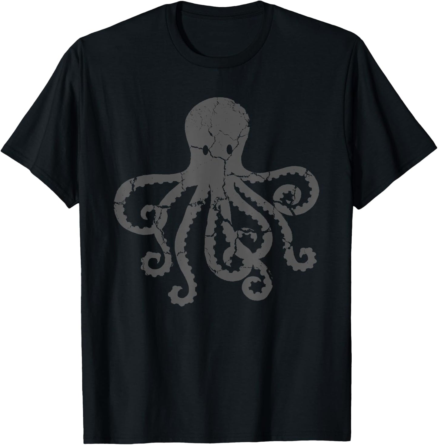 Vintage Octopus T-Shirt - T-Shirt | Black