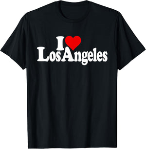 I Love Heart Los Angeles La T-Shirt - T-Shirt | Black