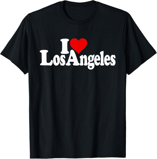 I Love Heart Los Angeles La T-Shirt - T-Shirt | Black