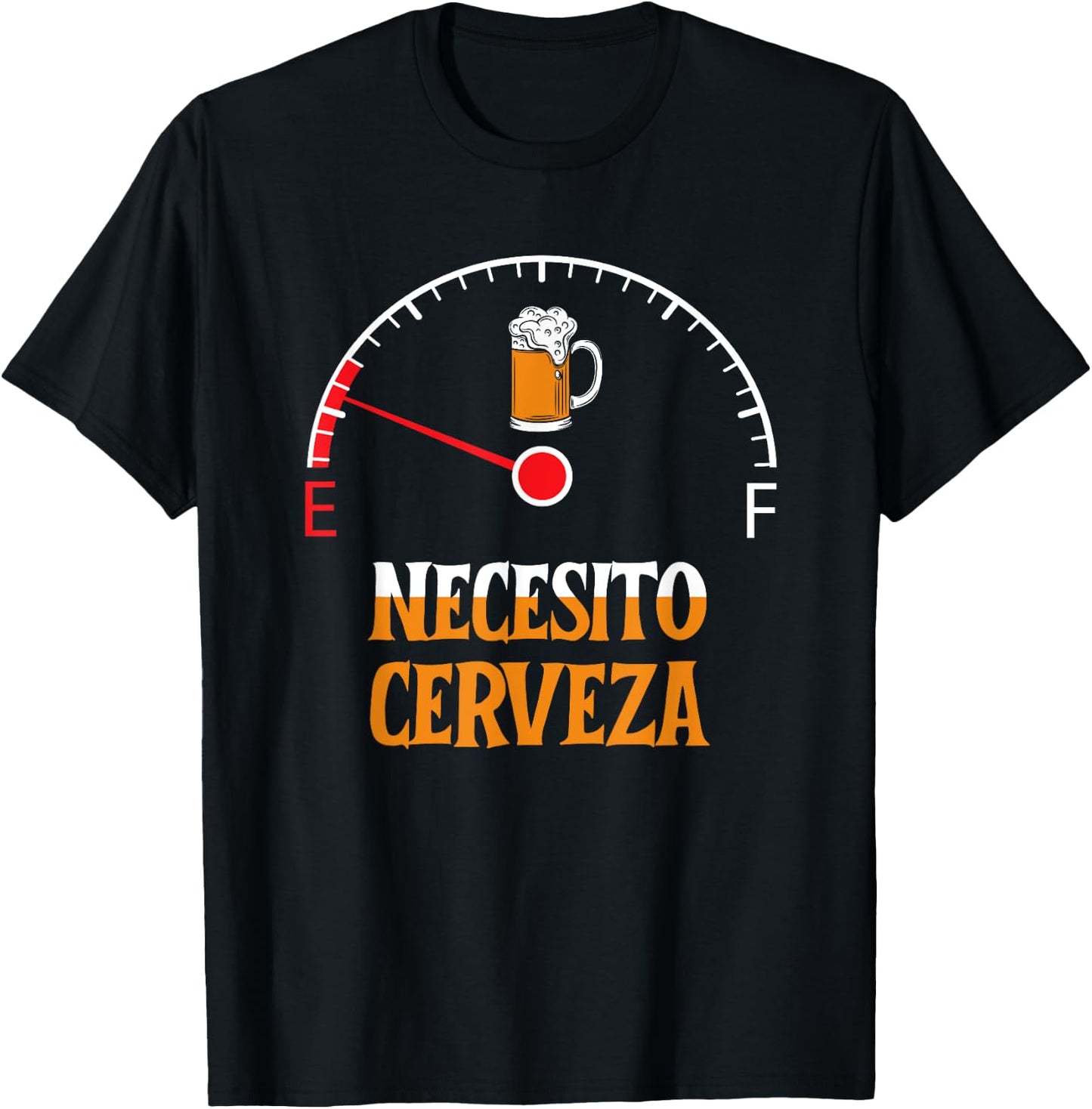 Necesito Cerveza I need beer in Spanish T-Shirt - T-Shirt | Black
