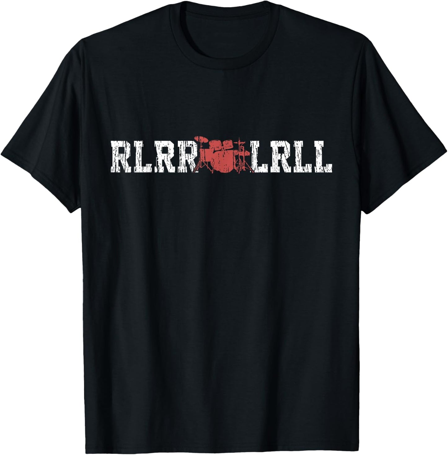 Drums Paradiddle Drum Vintage Gift Drummer T-Shirt - T-Shirt | Black