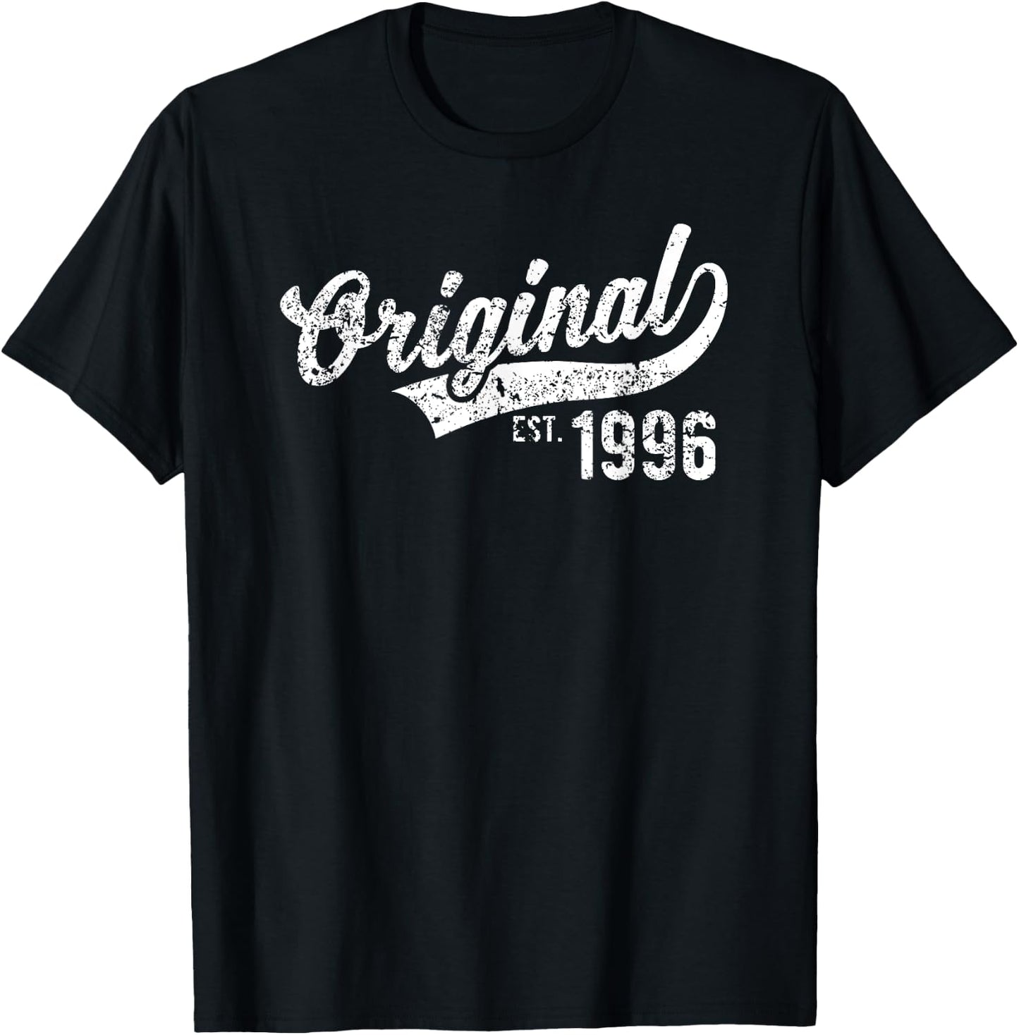 Original Est. 1996 Vintage Birthday Gift T-Shirt - T-Shirt | Black