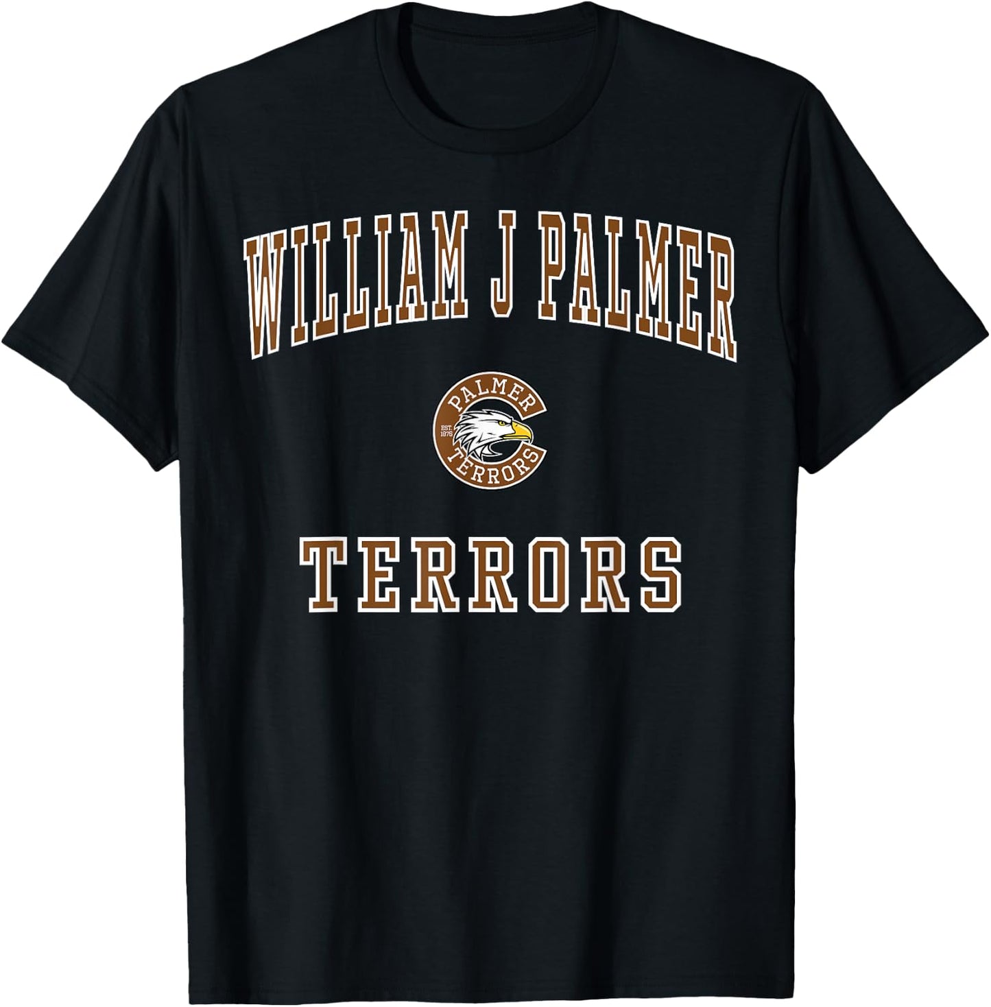 William J. Palmer High School Terrors C1 T-Shirt - T-Shirt | Black