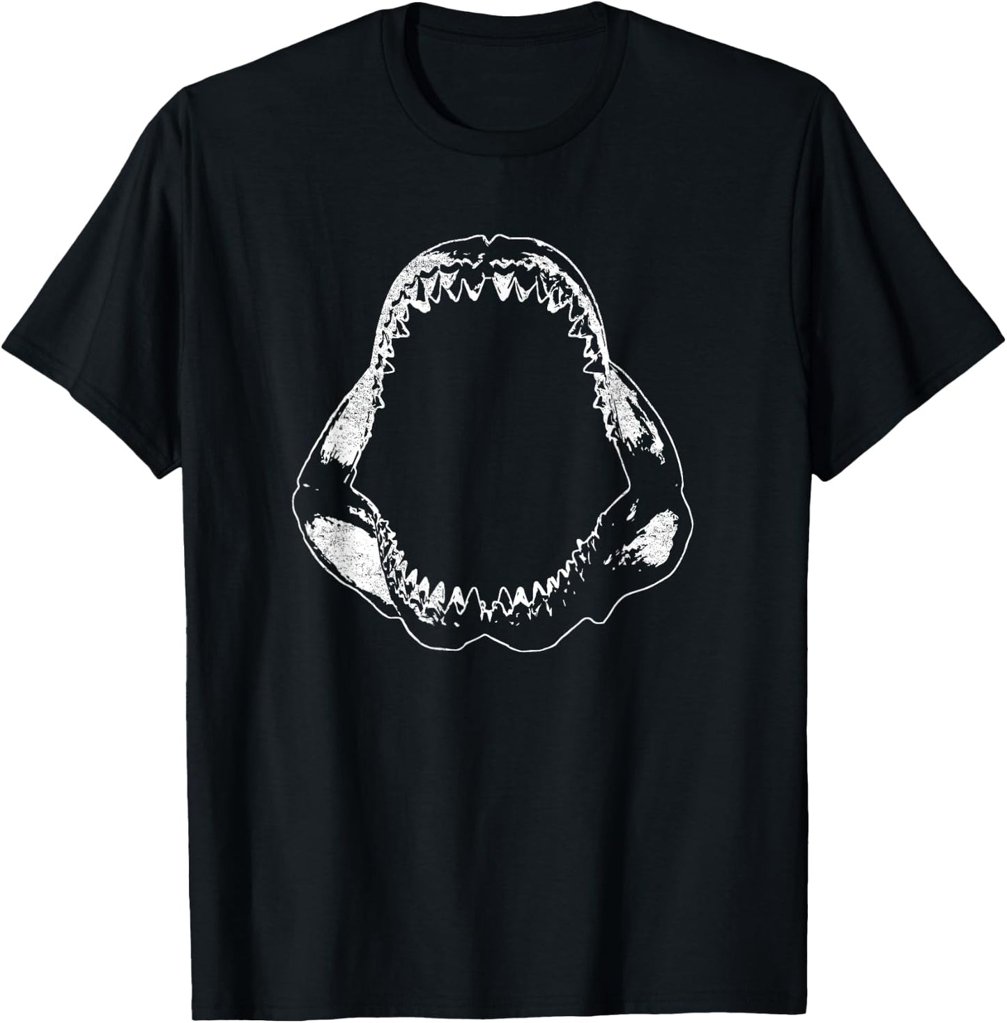 MEGALODON JAW Funny Shark Teeth Collector T-Shirt - T-Shirt | Black