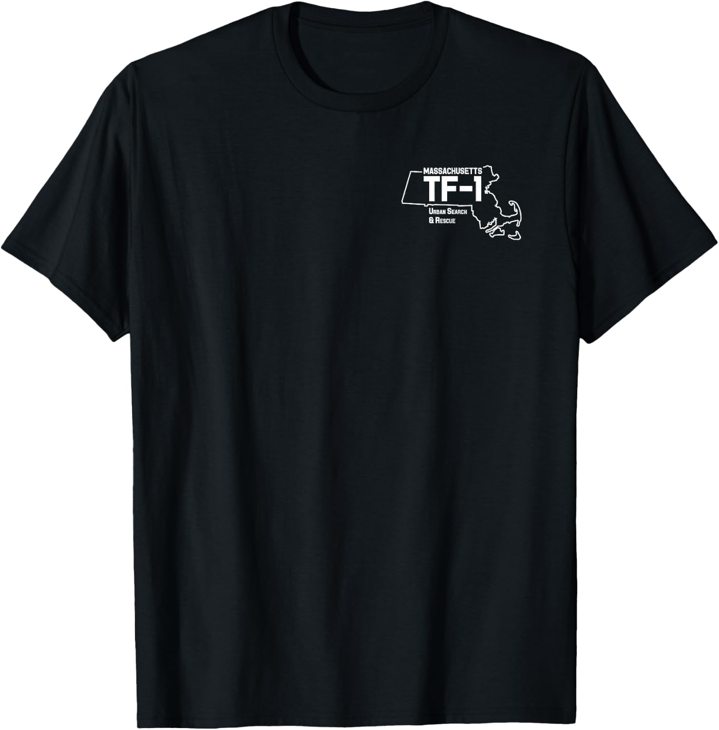 Urban Search Rescue Massachusetts Task Force MA-TF1 Duty T-Shirt - T-Shirt | Black