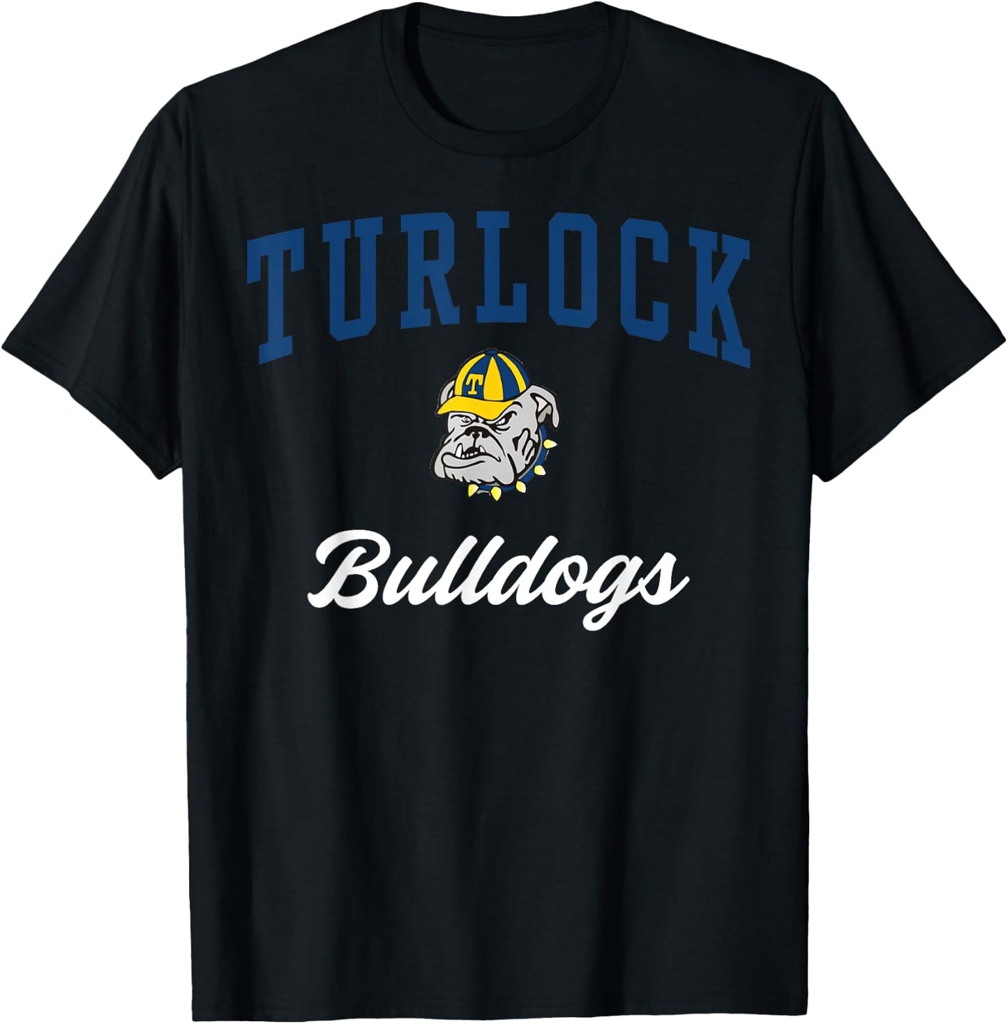 Turlock High School Bulldogs C3 T-Shirt - T-Shirt | Black