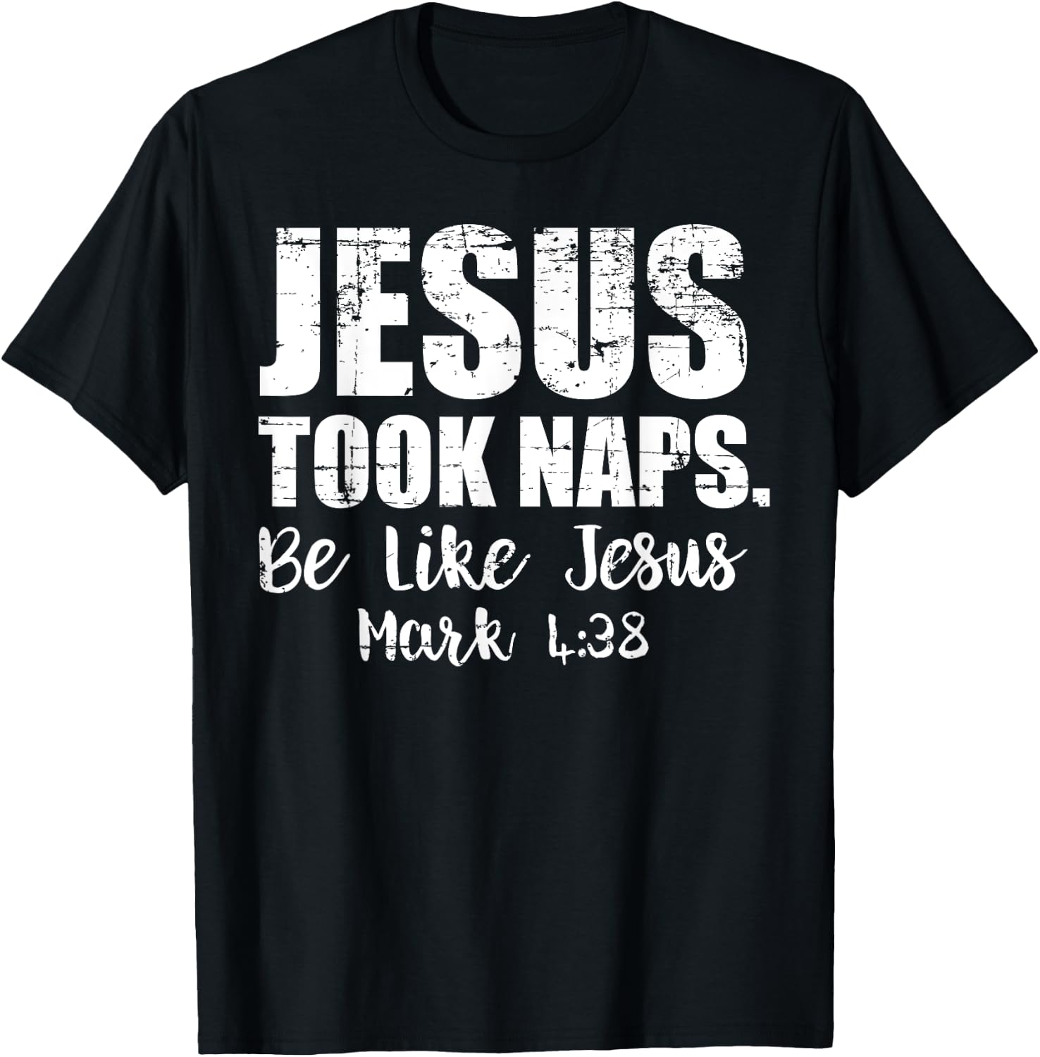 Jesus Took Naps Shirt Be Like Funny Christmas Gift Christian T-Shirt - T-Shirt | Black