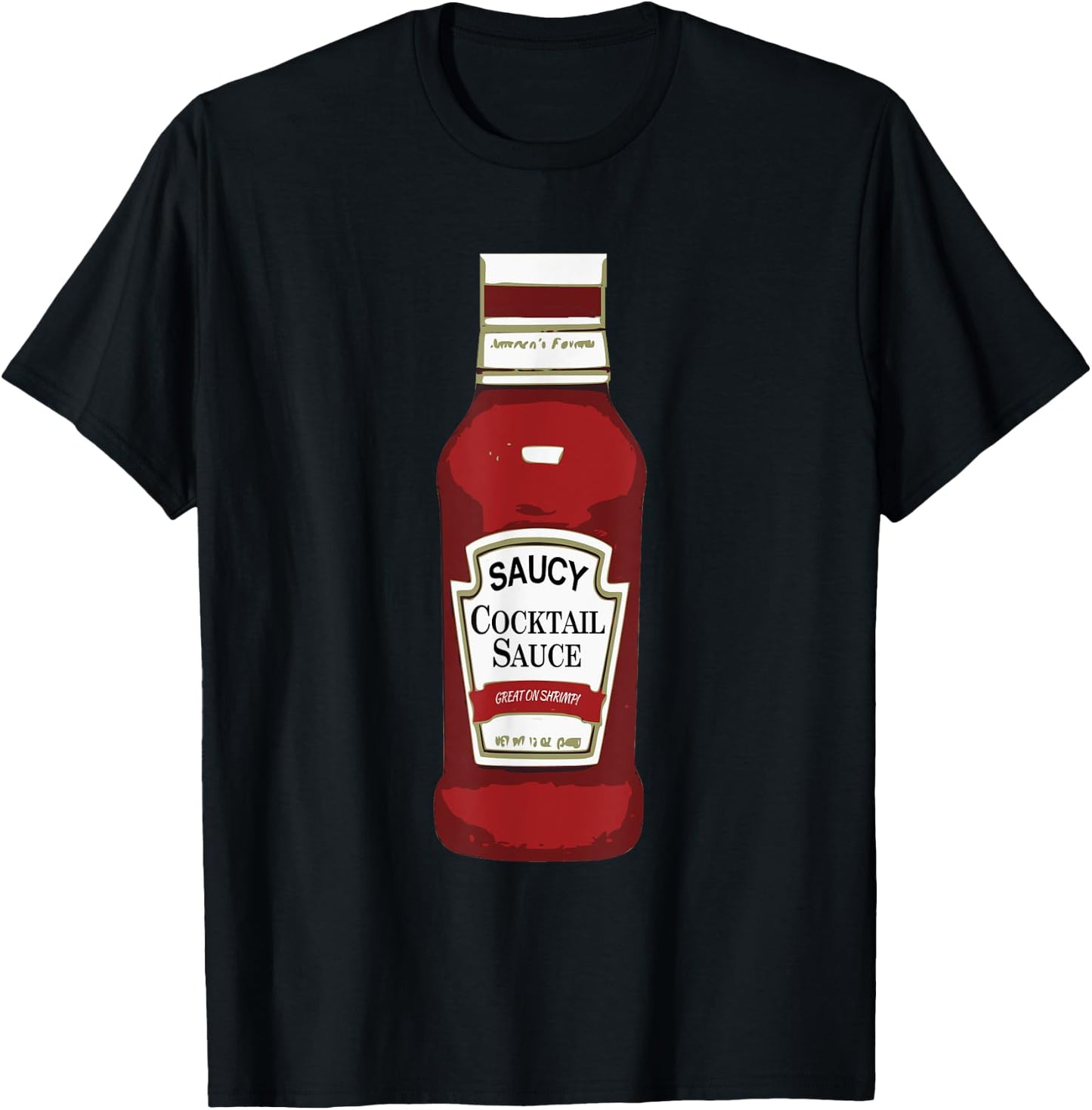 Funny Cocktail Sauce Costume Shirt Matching Group T-Shirt - T-Shirt | Black