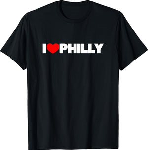 I Love (Heart) Philly T-Shirt - T-Shirt | Black