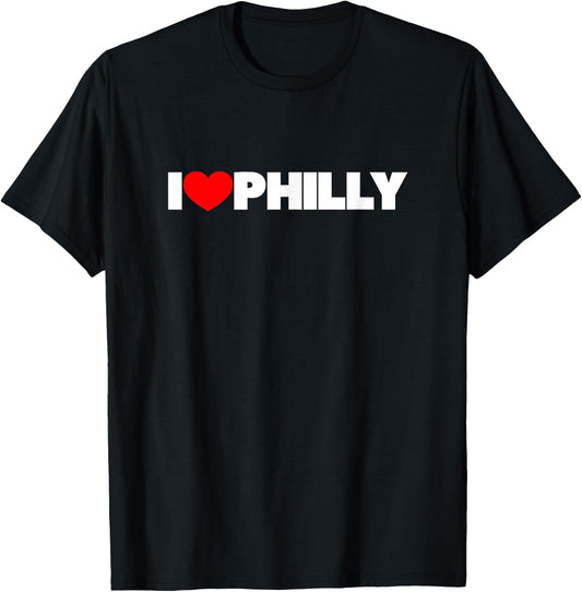 I Love (Heart) Philly T-Shirt - T-Shirt | Black