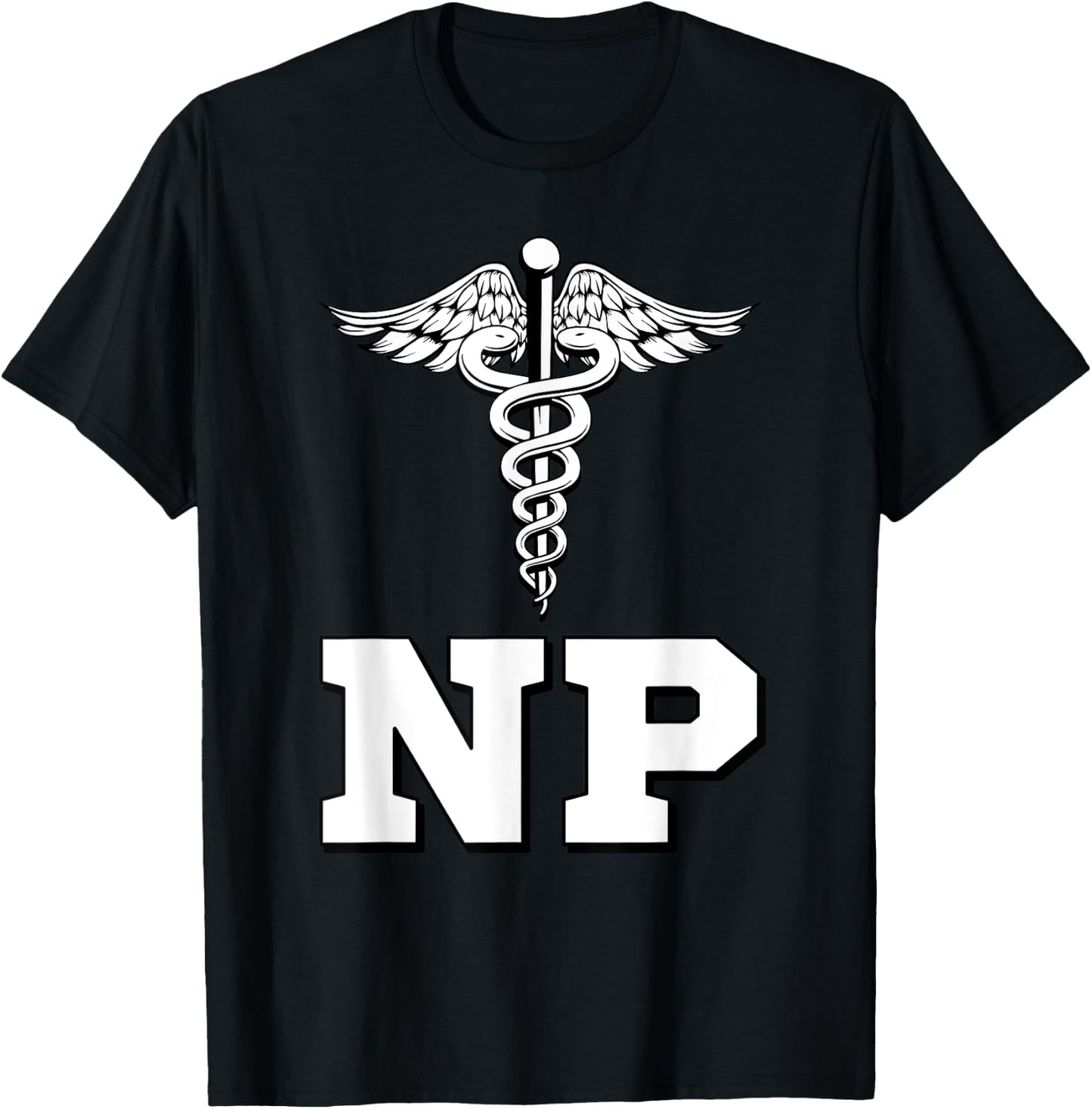 Caduceus NP Nurse Practitioner Inspired Gift T-Shirt - T-Shirt | Black