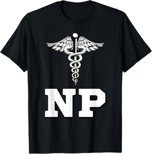 Caduceus NP Nurse Practitioner Inspired Gift T-Shirt - T-Shirt | Black