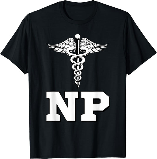 Caduceus NP Nurse Practitioner Inspired Gift T-Shirt - T-Shirt | Black