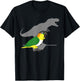 Funny Dinosaur Parrot, Birb memes, Black headed caique T-rex T-Shirt - T-Shirt | Black