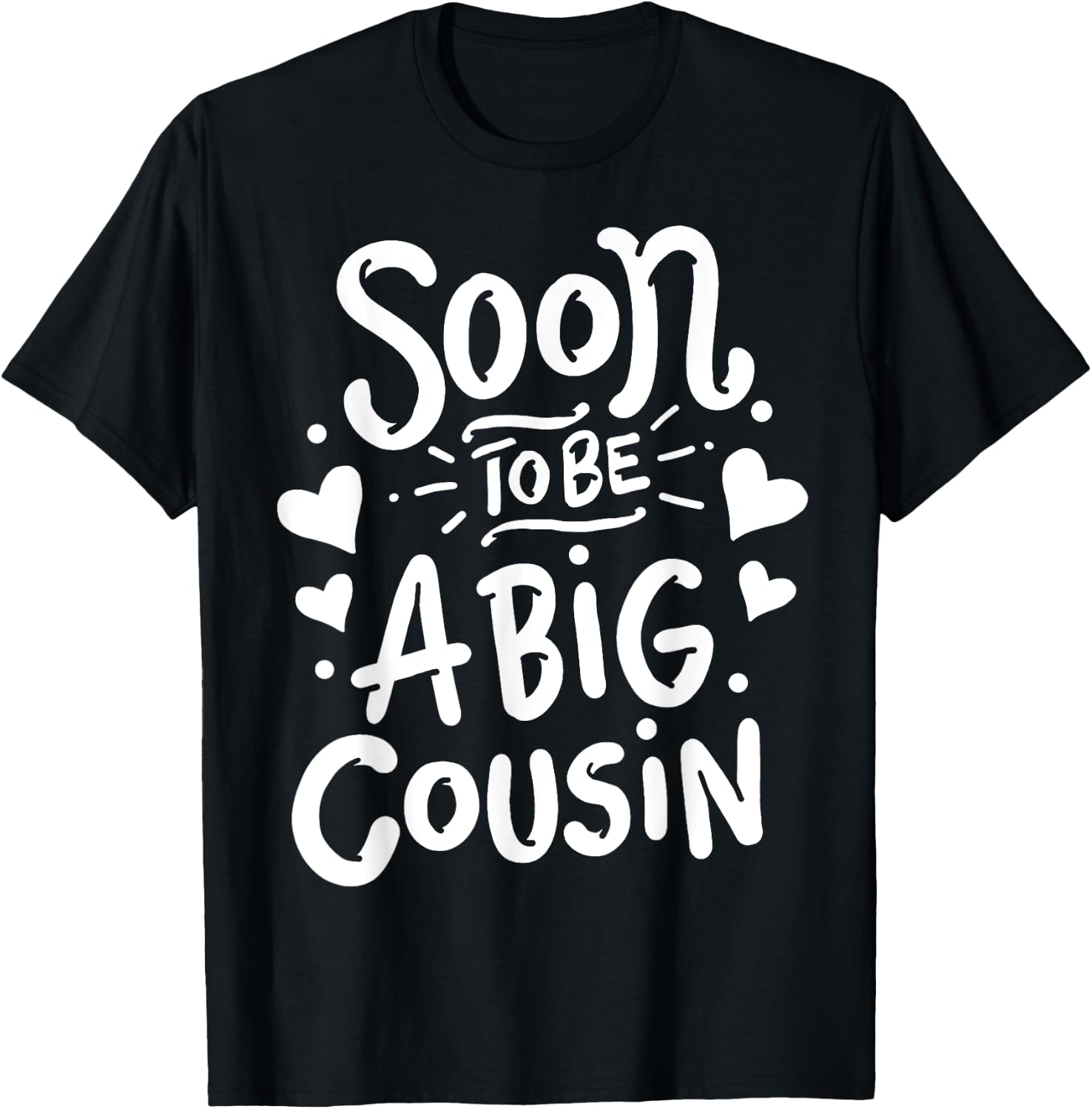 Big Cousin Pregnancy Announcement Family T-Shirt - T-Shirt | Black