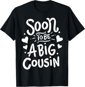 Big Cousin Pregnancy Announcement Family T-Shirt - T-Shirt | Black