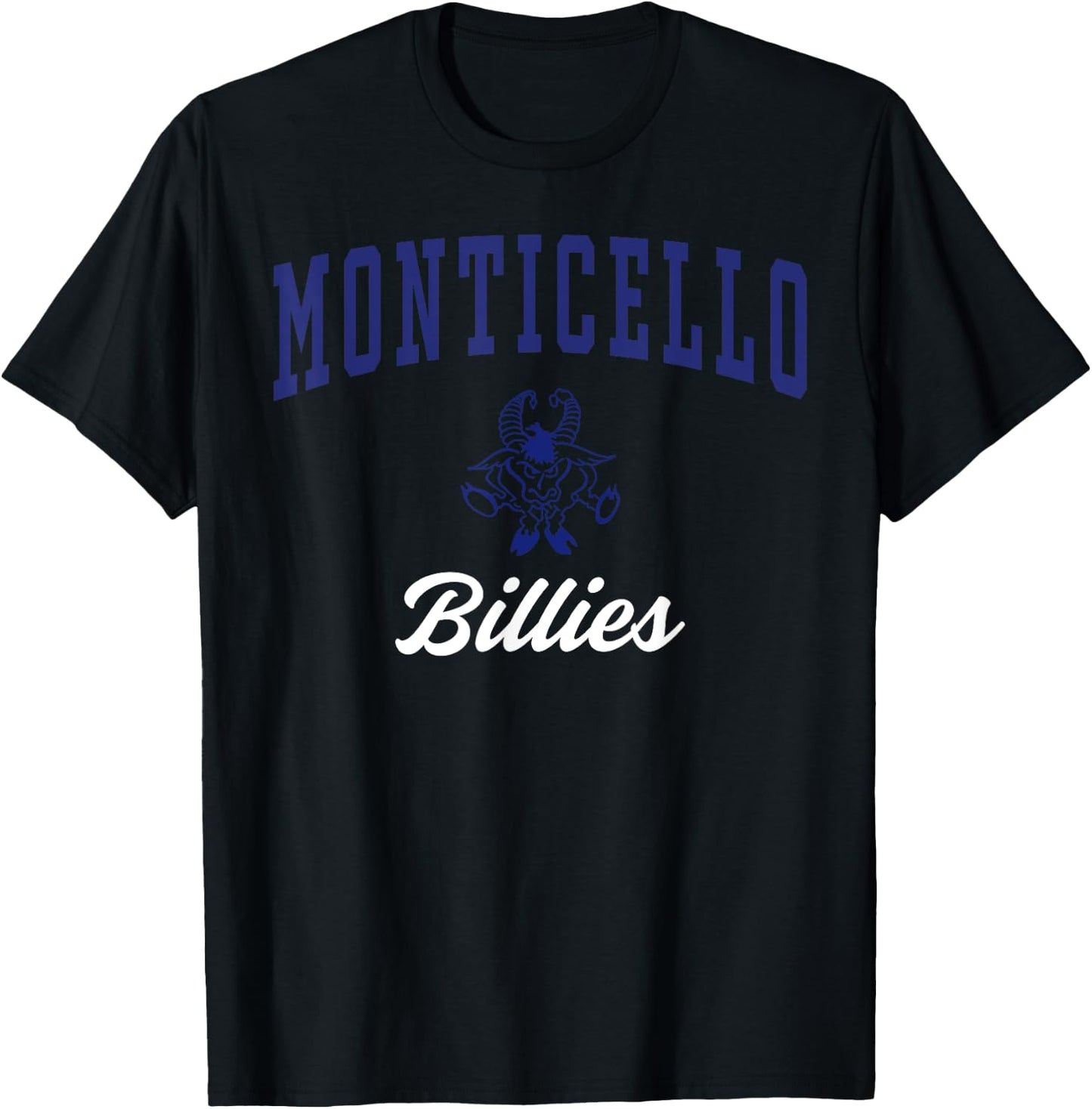Monticello High School Billies C3 T-Shirt - T-Shirt | Black
