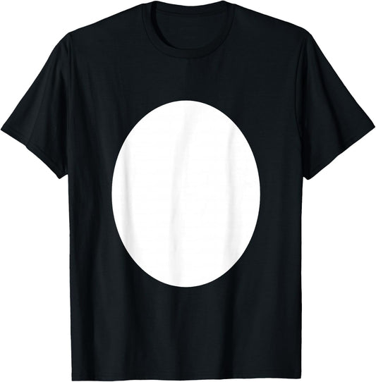 Black White Panda Bear Halloween Costume Cute Animal Belly T-Shirt - T-Shirt | Black