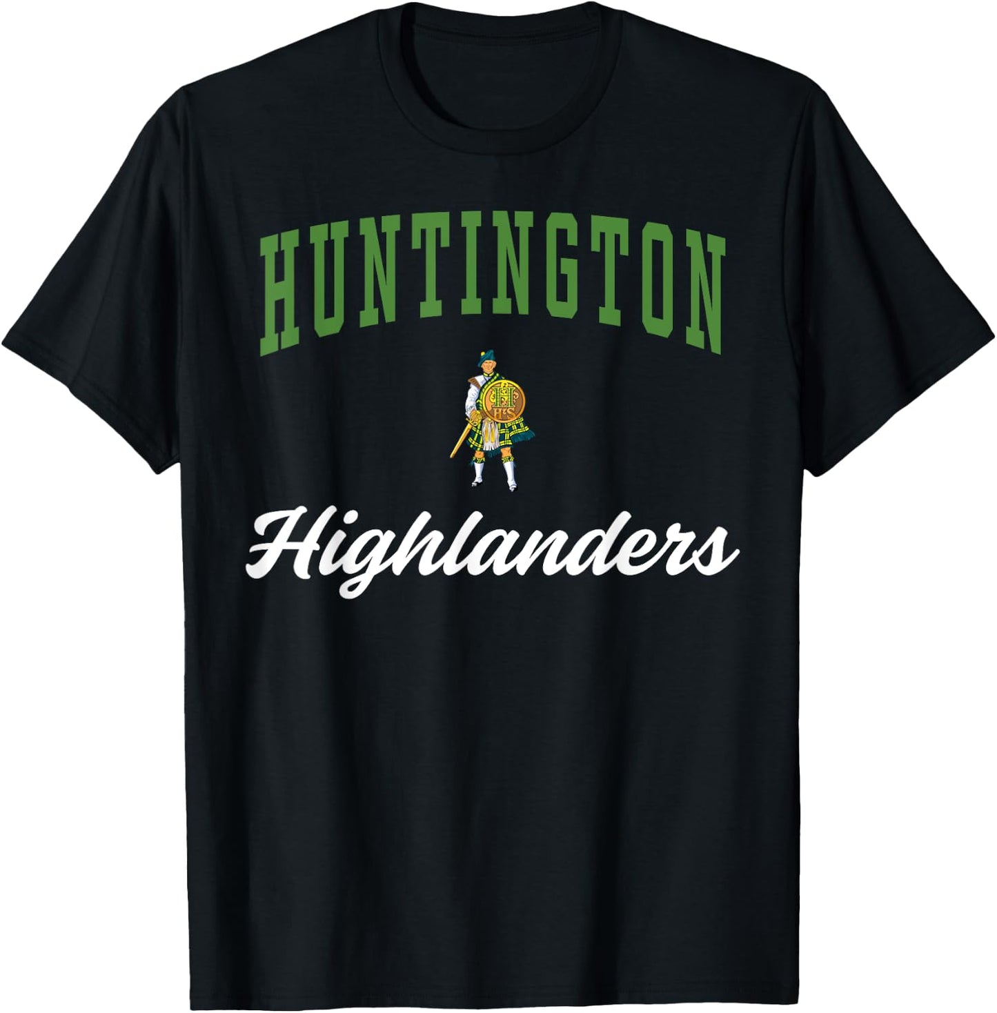 Huntington High School Highlanders C3 T-Shirt - T-Shirt | Black