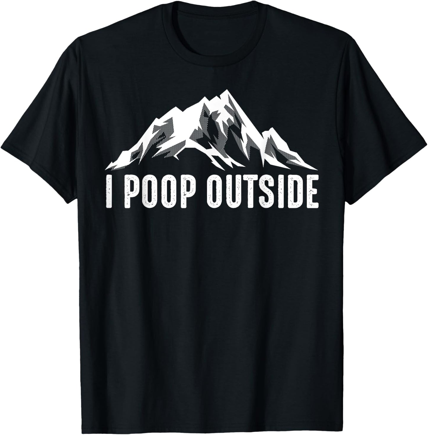 Cool I Poop Outside | Funny Outdoor Pooping Camping Fan Gift T-Shirt - T-Shirt | Black