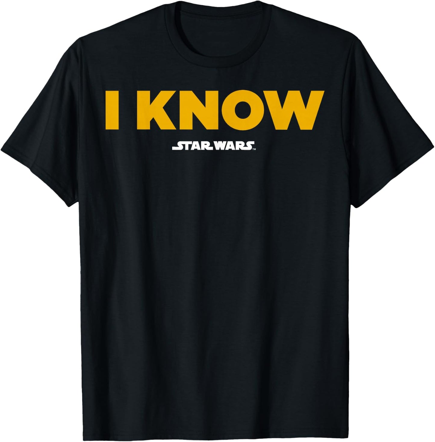 Star Wars Han Solo I Know Graphic T-Shirt - T-Shirt | Black