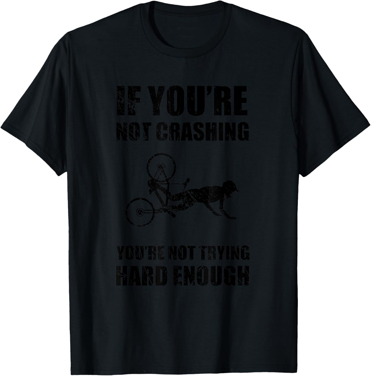 Funny Mountain Bike Crash Bicycle Accident Injury T-Shirt - T-Shirt | Black