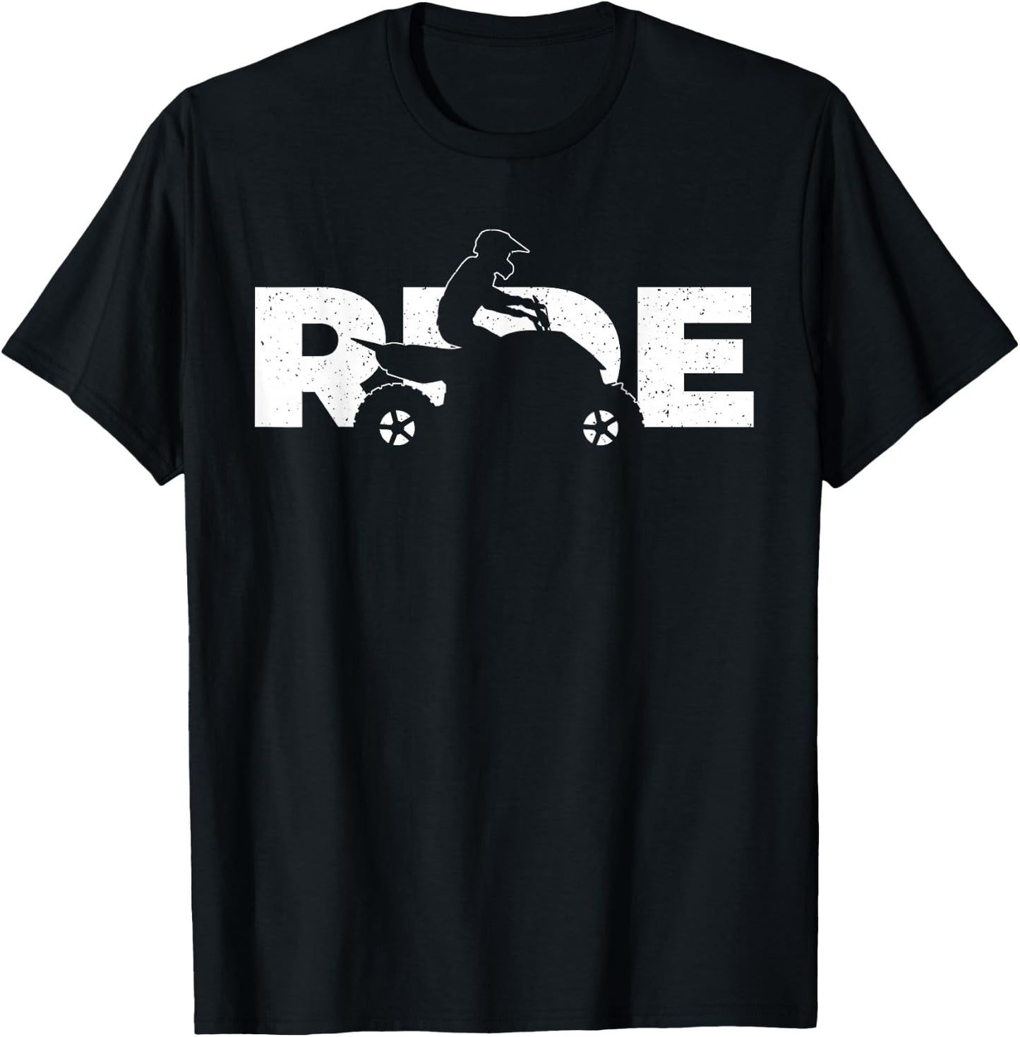 Cute ATV Design Women Quad Rider 4 Wheeler ATV Lover T-Shirt - T-Shirt | Black
