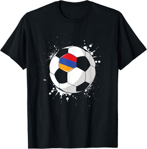 Armenian Football Athlete Team Coach Armenia Player T-Shirt - T-Shirt | Black