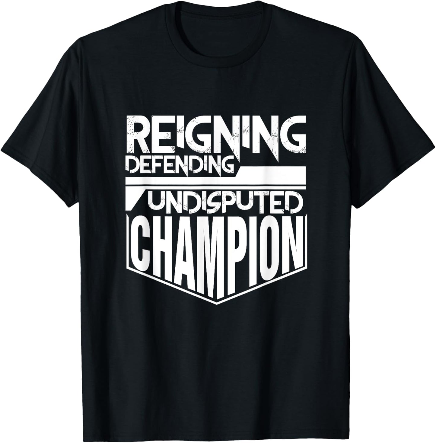 Reigning Defending Champion Wrestling T-Shirt - T-Shirt | Black
