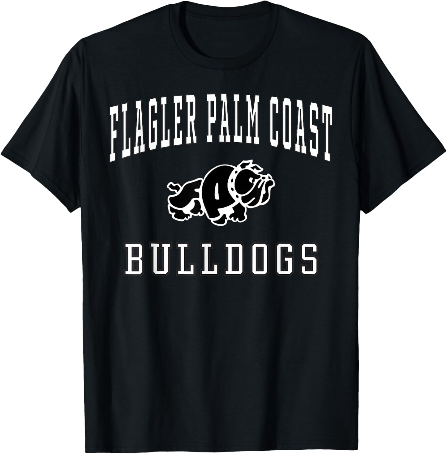 Flagler Palm Coast High School Bulldogs C1 T-Shirt - T-Shirt | Black