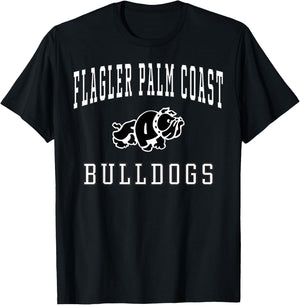Flagler Palm Coast High School Bulldogs C1 T-Shirt - T-Shirt | Black