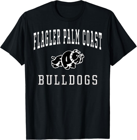 Flagler Palm Coast High School Bulldogs C1 T-Shirt - T-Shirt | Black