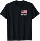 NASA Retro Logo T Shirt with American Flag T-Shirt - T-Shirt | Black