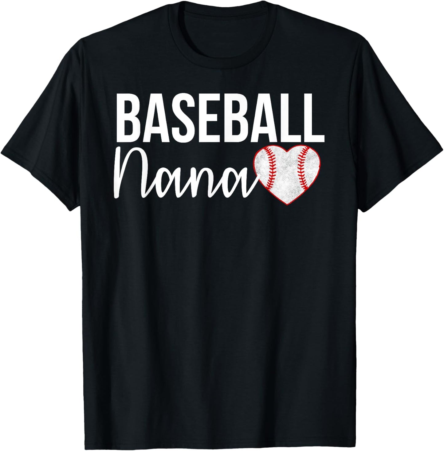 Baseball Nana Baseball Gifts For Baseball Fans T-Shirt - T-Shirt | Black