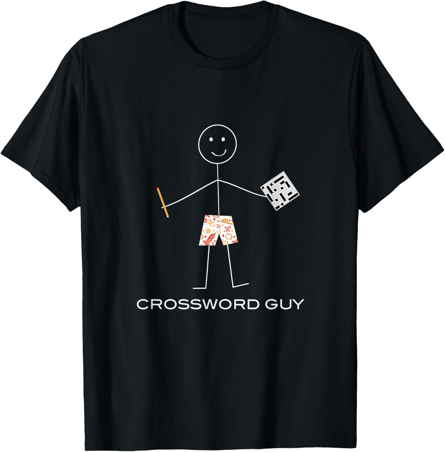 Funny Crossword Puzzle, Boys Game Gifts T-Shirt - T-Shirt | Black