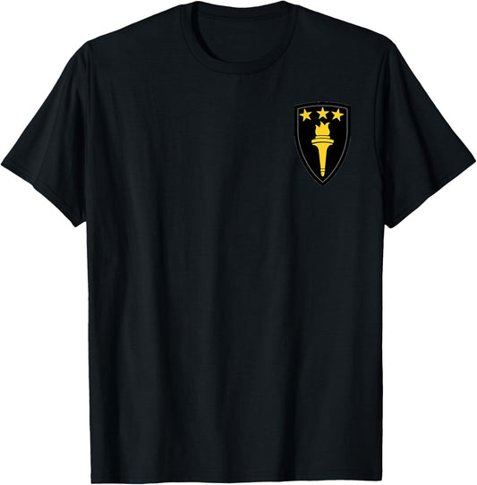 US Army War College Military Veteran Patch T-Shirt - T-Shirt | Black