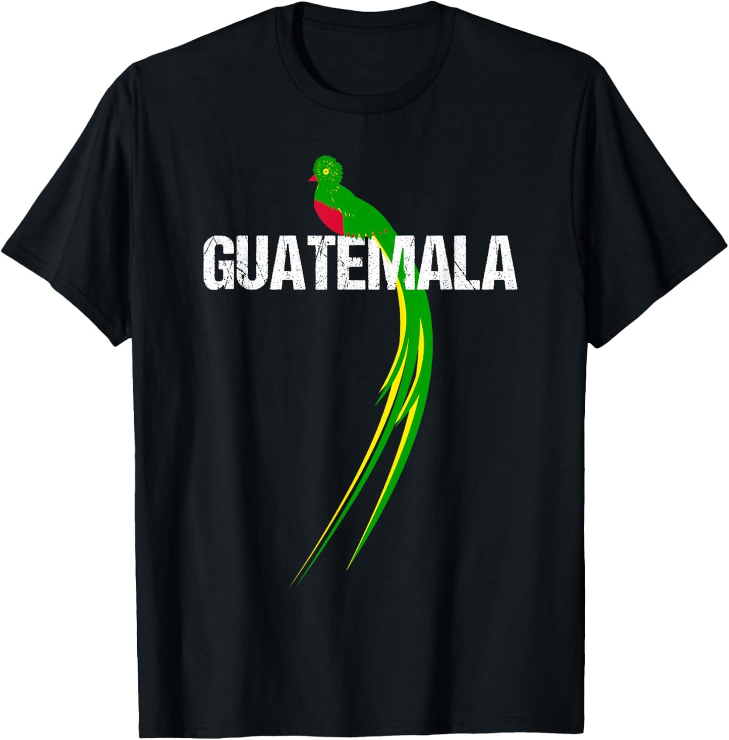 Quetzal The National Bird of Guatemala T-Shirt - T-Shirt | Black