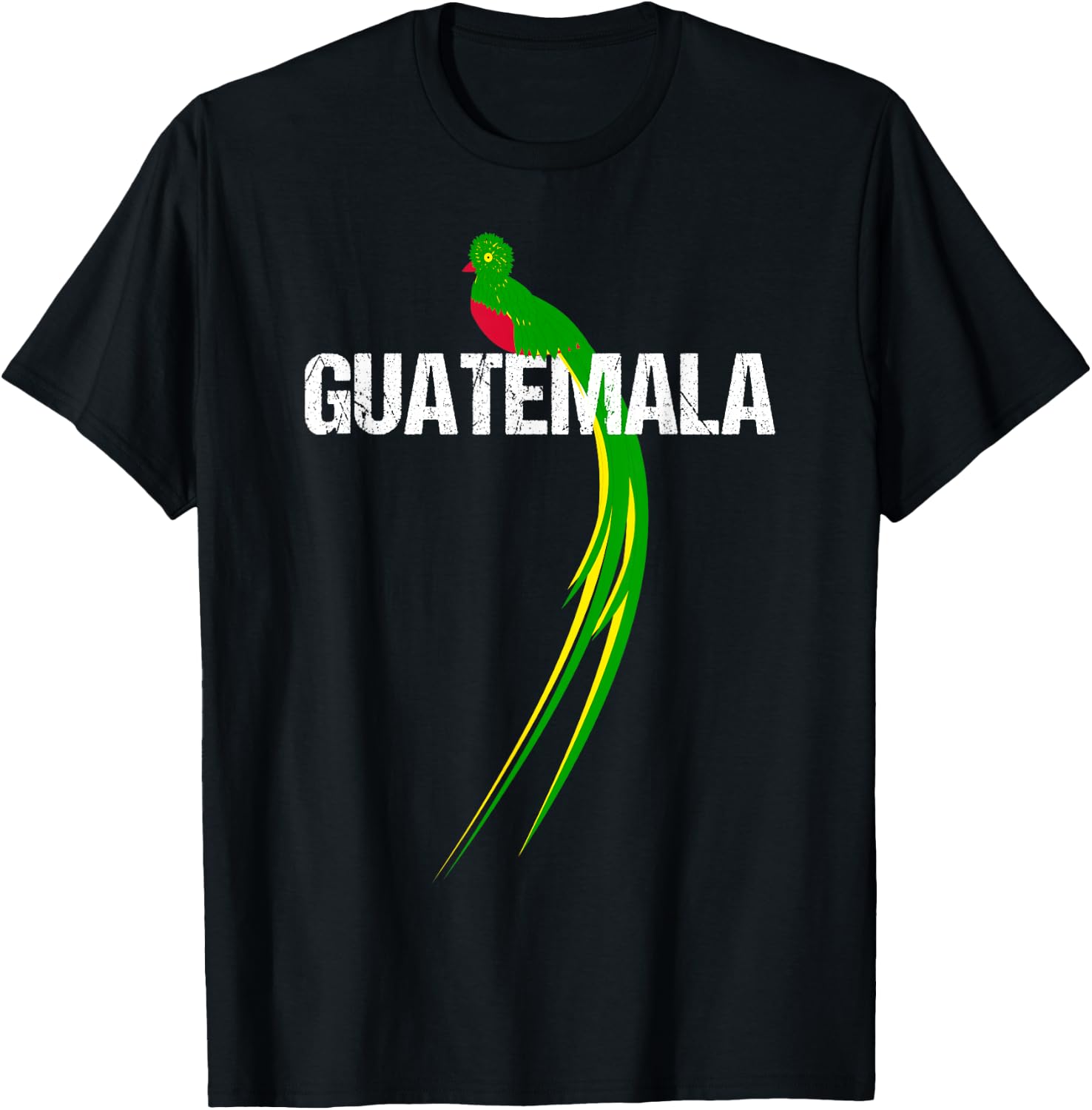 Quetzal The National Bird of Guatemala T-Shirt - T-Shirt | Black