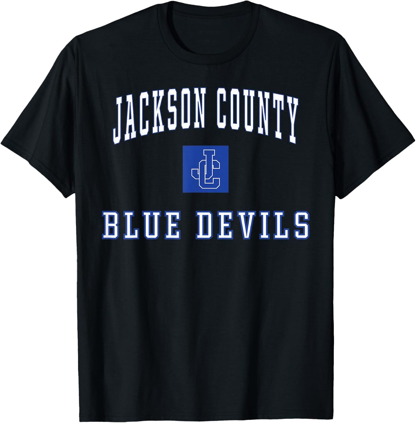 Jackson County High School Blue Devils C1 T-Shirt - T-Shirt | Black