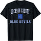 Jackson County High School Blue Devils C1 T-Shirt - T-Shirt | Black